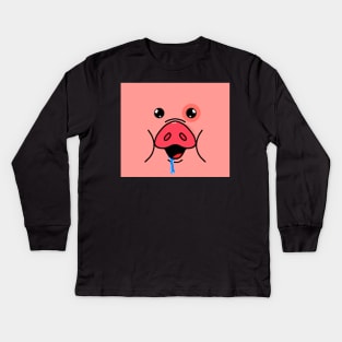 Squishy Pig Kids Long Sleeve T-Shirt